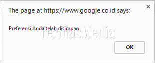 Mengubah jumlah tampilan hasil pencarian per halaman di Google Chrome