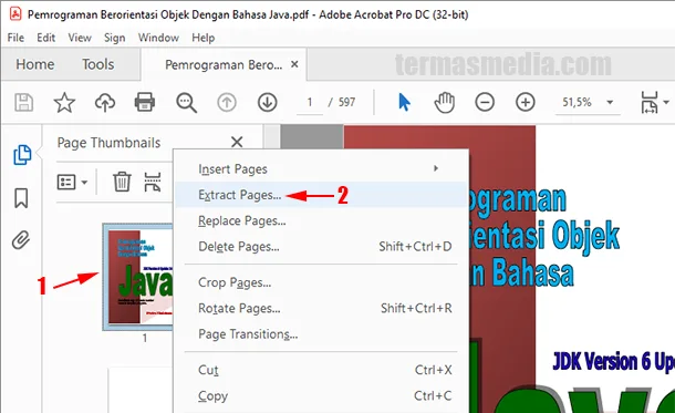 Mengkonversi PDF ke JPEG dengan Adobe Acrobat Pro