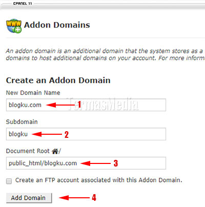 Mengenal fitur addon domain cpanel dan manfaatnya untuk blogger