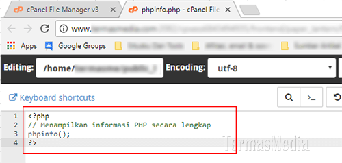 Cara mengetahui versi PHP di web hosting Linux