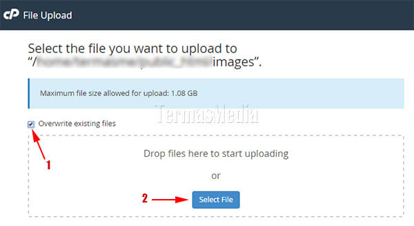 Cara upload dan download file menggunakan cpanel