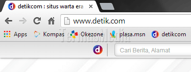 Menambahkan bookmark di browser Google Chrome