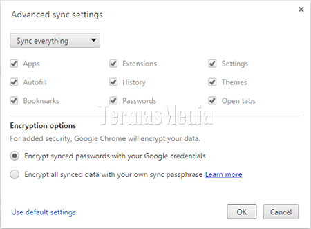 Melakukan sinkronisasi (sync) Google Chrome di komputer