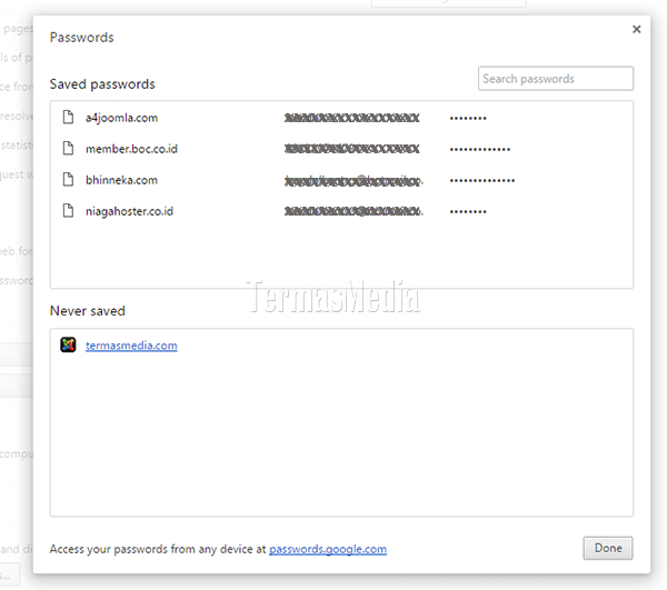 Jangan menyimpan password di Chrome, siapapun dapat mengetahuinya