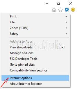 Mengubah home page di browser Microsoft Internet Explorer