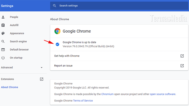 Cara memperbarui (update) browser Google Chrome