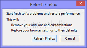 Fitur Refresh Firefox, mengembalikan browser Firefox ke kondisi bawaan