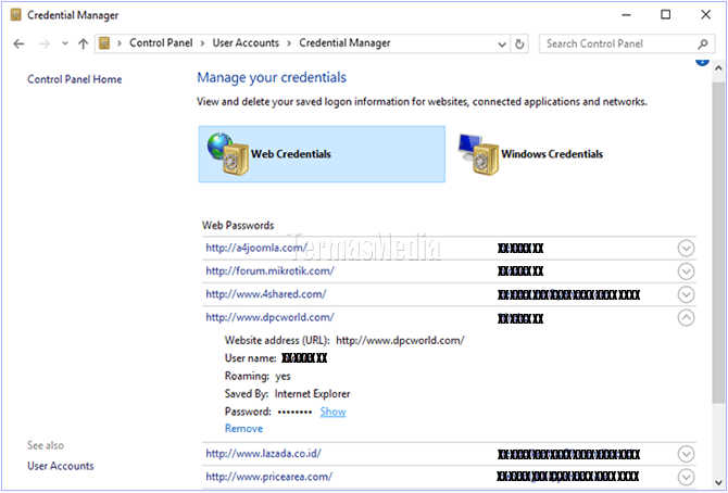 Melihat password akun yang tersimpan di browser Microsoft Edge
