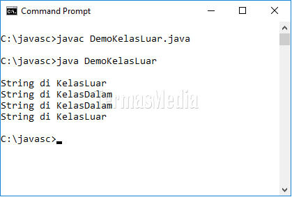 Kelas tersarang atau nested class di Java