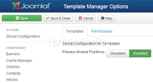 Melihat posisi modul (module positions) di template Joomla