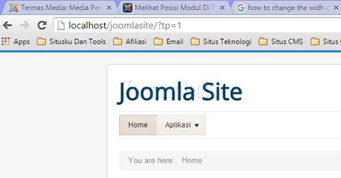 Melihat posisi modul (module) Joomla