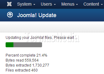 Memperbarui (update) seri rilis yang sama Joomla
