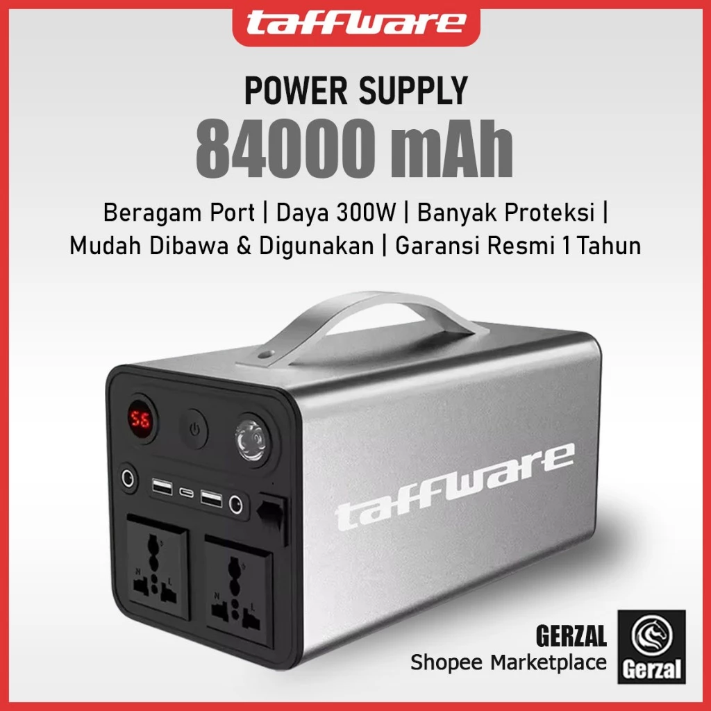 Taffware Power Supply Station Generator Portable 84000mAh 300W - OKD320A