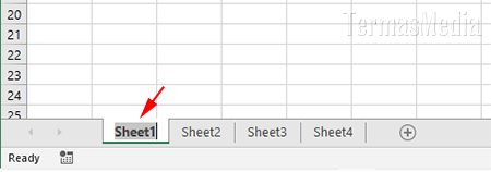 Mengubah nama lembar kerja (worksheet atau sheet) Microsoft Excel