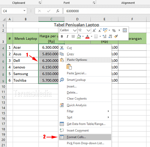 Cara mengunci dan memproteksi sel dari pengeditan di Microsoft Excel