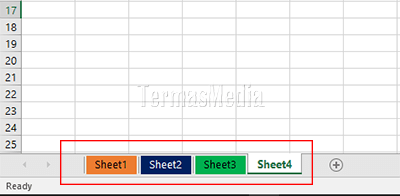 Memberi warna pada tab lembar kerja (sheet) Excel