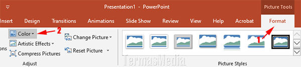 Cara mengubah warna gambar di Microsoft PowerPoint