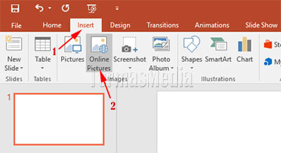 Cara memperoleh dan menyisipkan langsung gambar online di Microsoft PowerPoint