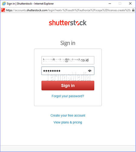 Menambah dan menggunakan add-In Shutterstock di PowerPoint