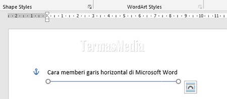 Membuat garis horizontal atau garis bawah (underline) di Microsoft Word