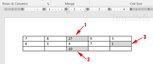 Cara menggunakan formula kalkulasi di tabel Microsoft Word