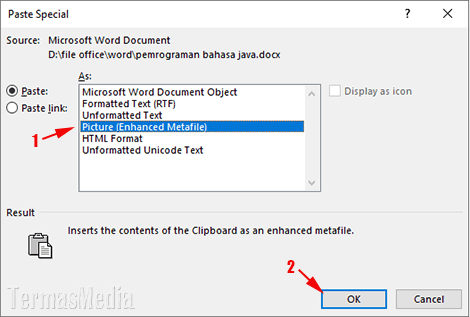 Cara mengubah atau mengkonversi dokumen Microsoft Word ke JPG