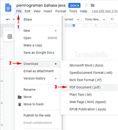 Cara mengubah atau mengkonversi dokumen Microsoft Word ke PDF