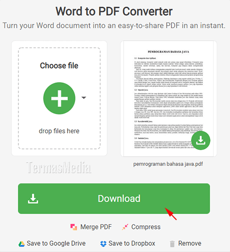 Cara mengubah atau mengkonversi dokumen Microsoft Word ke PDF
