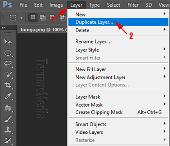 Cara menduplikasi layer di Adobe Photoshop