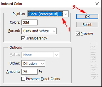 Cara membuat gambar sulit diedit (index layer) di Adobe Photoshop