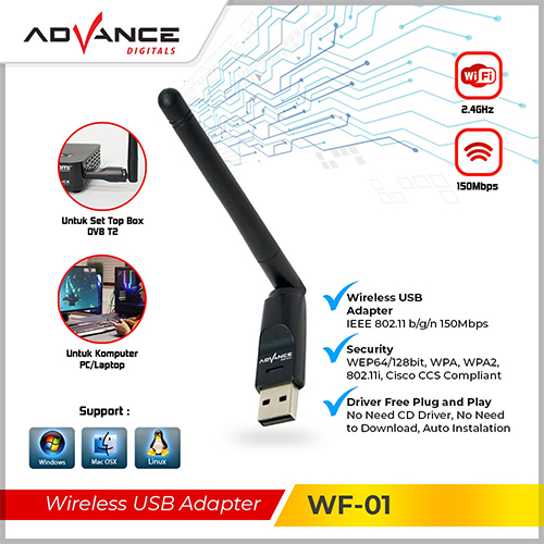 USB WIFI Dongle / Wireless Udapter Advance WF-01 