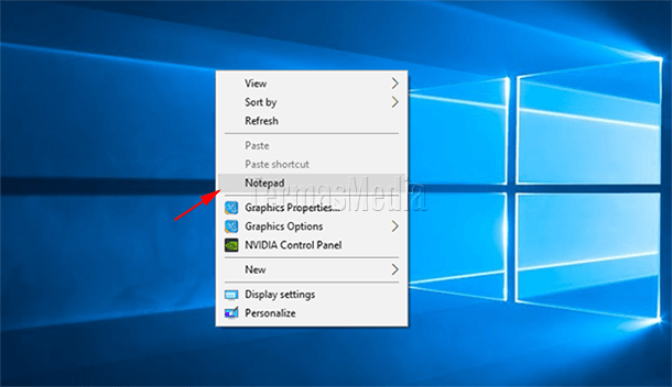 Menambahkan aplikasi ke menu pintas klik kanan desktop Windows