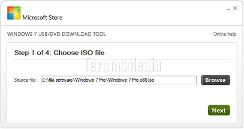 Membuat bootable USB flash drive untuk sistem operasi Microsoft Windows