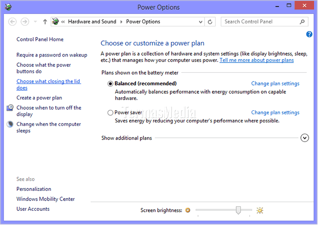 Mengatur laptop Windows tetap menyala ketika ditutup