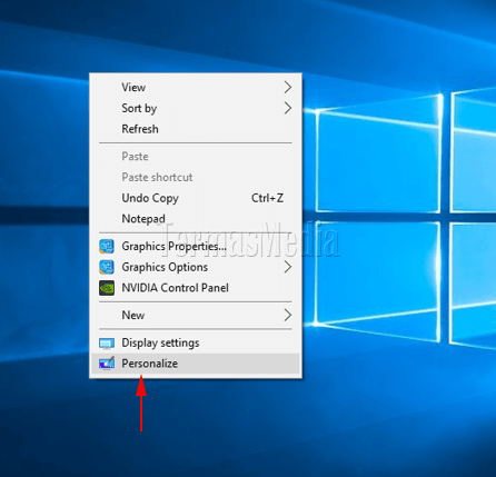 Menyembunyikan atau menghapus ikon Recycle Bin dari desktop Windows 10