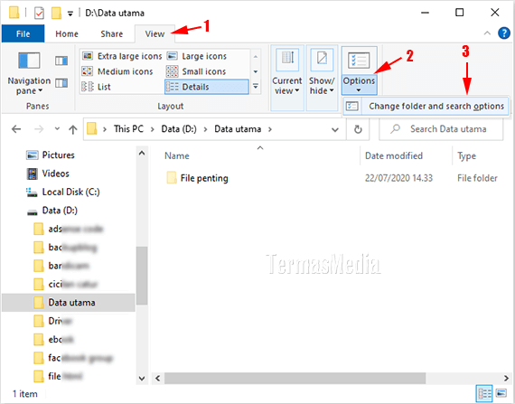 Membuat folder baru yang tidak terlihat atau tersembunyi di Windows 10