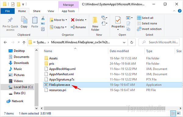 Cara membuka atau mengakses UWP File Explorer di Windows 10