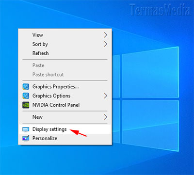 Mengetahui memeriksa screen resolution di Microsoft Windows