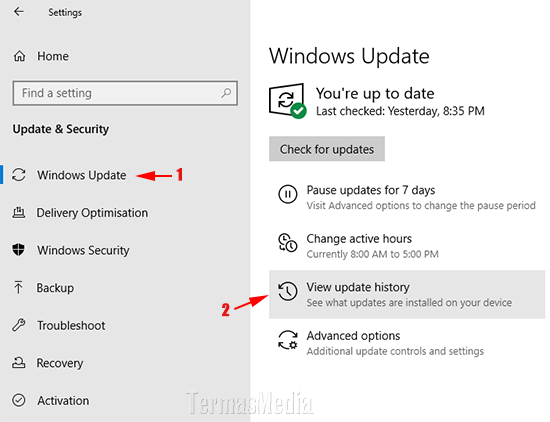 Cara menghapus (uninstall) update di Windows 10