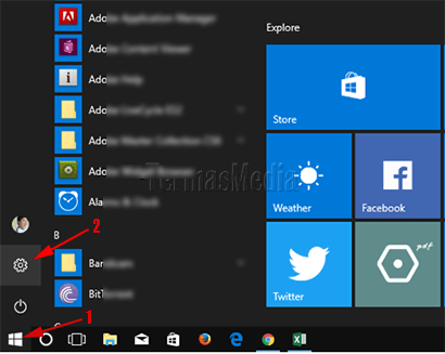 Menyembunyikan daftar aplikasi (App List) di Start Menu Windows 10