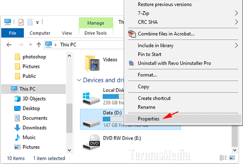 Merubah label atau nama drive di Microsoft Windows