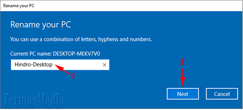 Cara merubah atau mengganti nama komputer (computer name) di Microsoft Windows
