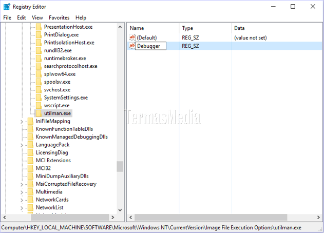 Menjalankan aplikasi melalui Ease of Access di Windows 10