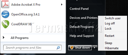Mematikan Windows tanpa menginstal update