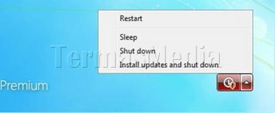 Mematikan Windows tanpa menginstal update