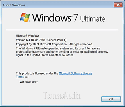 Cara mengetahui versi dan build number Microsoft Windows 7