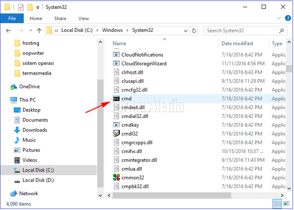 Cara membuka atau menjalankan Command Prompt di Windows 10
