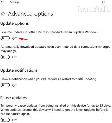 Cara menonaktifkan (disable) pembaruan (update) Microsoft Office